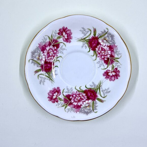 Vintage Paragon Teacup and Saucer, Flower Festival K, Footed Tea Cup Set - Picture 8 of 9